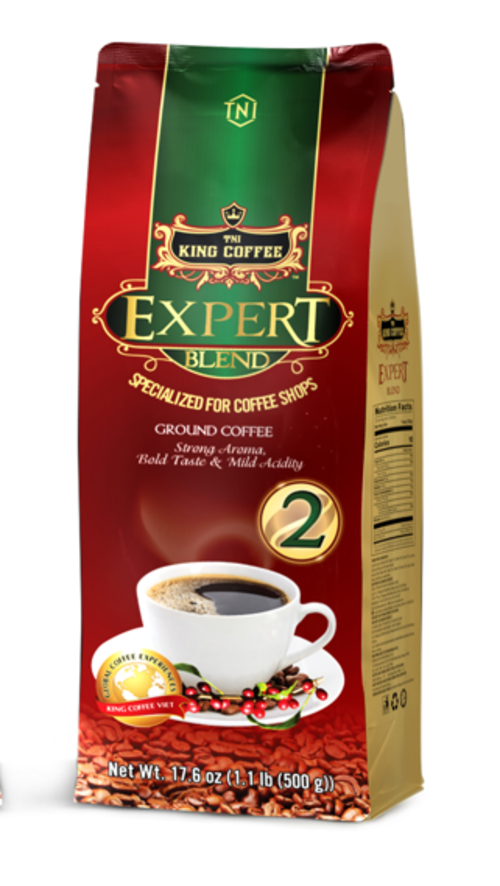 Cà Phê Rang Xay Expert Blend 2 KING COFFEE - Túi 500g