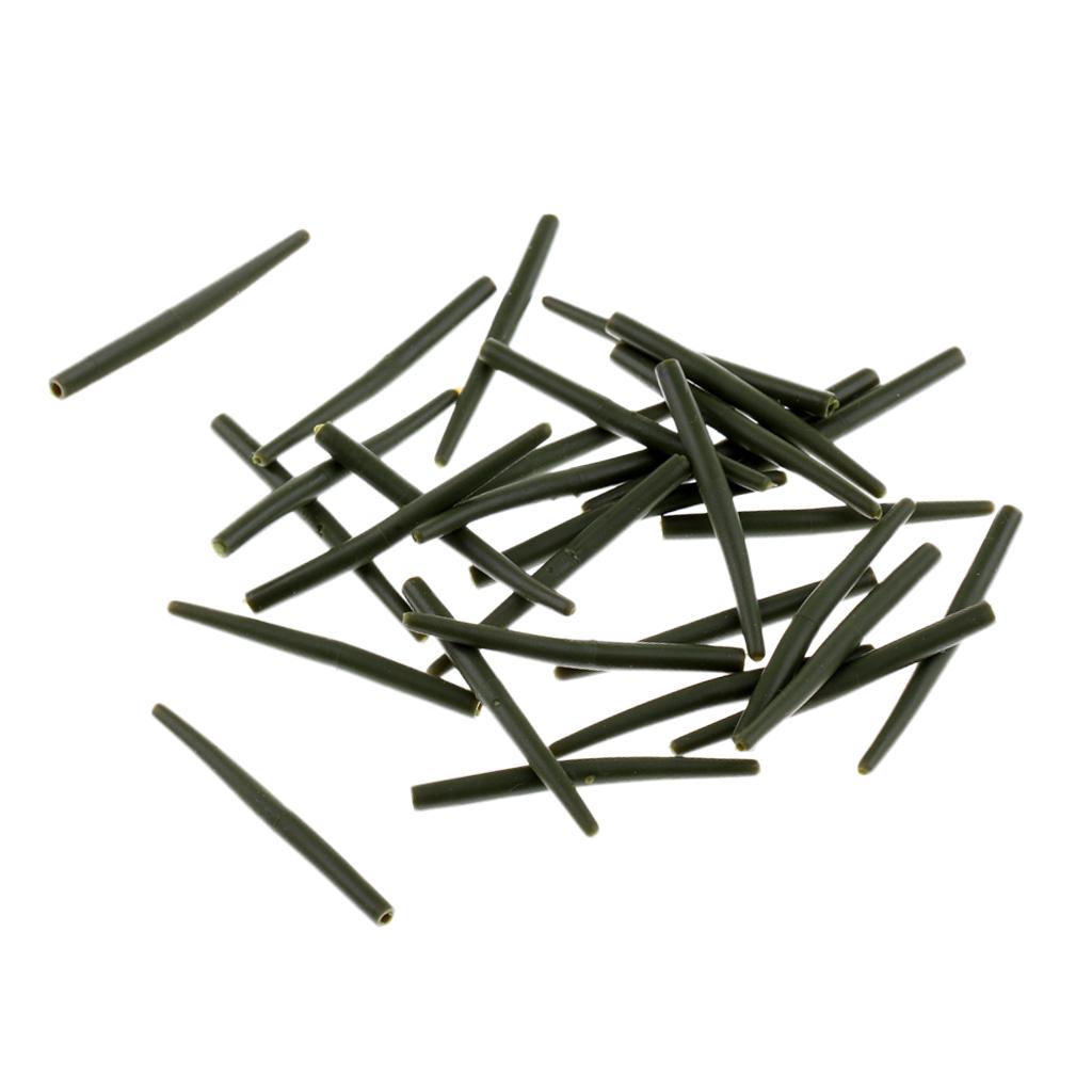 30Pcs Anti Rig Sleeves - 36mm Rubber Carp Fishing Terminal Tackle