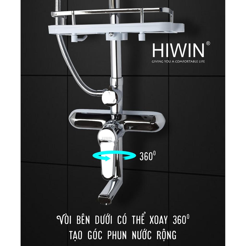 Bộ sen vòi đa năng tích hợp 3 vòi xả cao cấp sáng bóng Hiwin KF-118