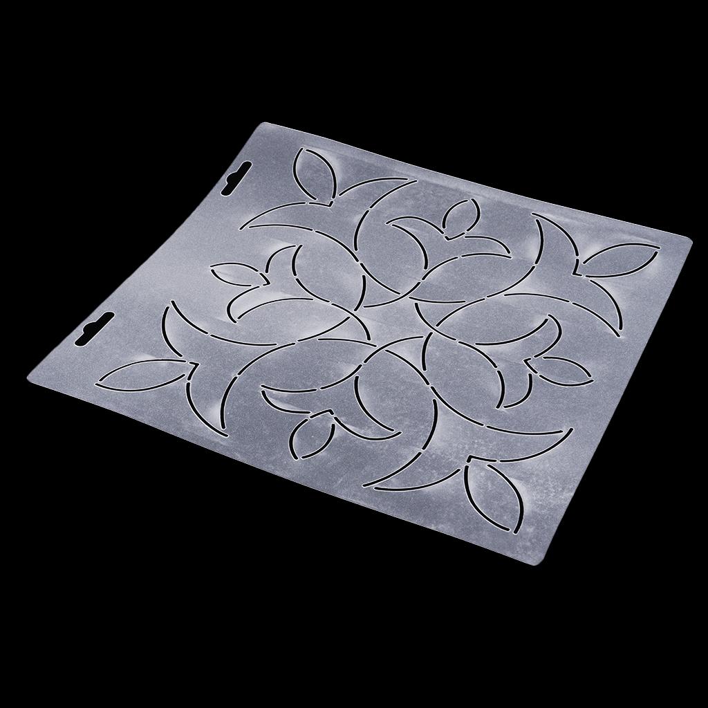 2 Miếng Dán Cường Lực Quilting Thước-Thước 2 Kích Cỡ-Acrylic Bản Mẫu Trong Suốt