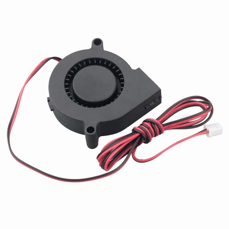 Gdstime 1 PCS 24V 3D Printer 50x50x15mm DC Cooling Blower Fan 50mm x 15mm Dual Ball Bearing 1Meter Wire Brushless Radiator 5015