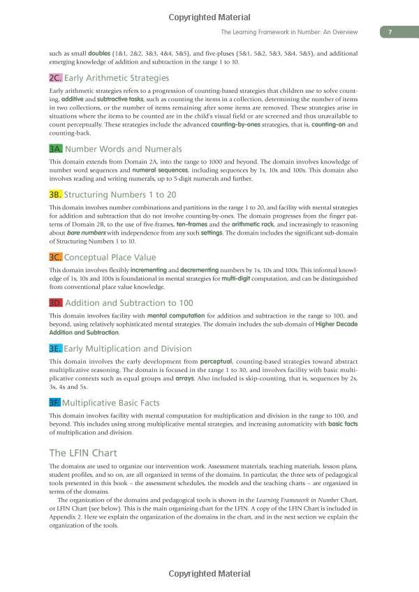 The Learning Framework In Number: Pedagogical Tools For Assessment And Instruction (Math Recovery)