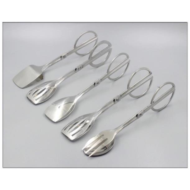 Kẹp inox gắp thức ăn hình kéo