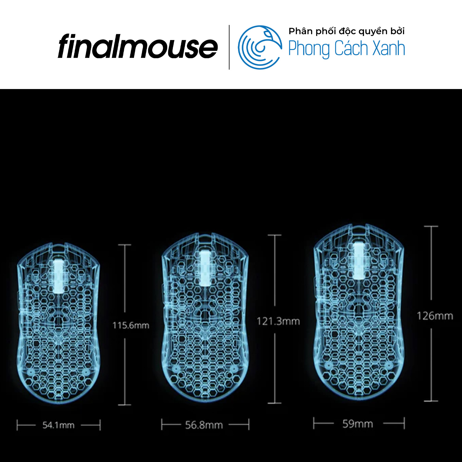 Chuột không dây siêu nhẹ Finalmouse UltralightX - Hàng Chính Hãng