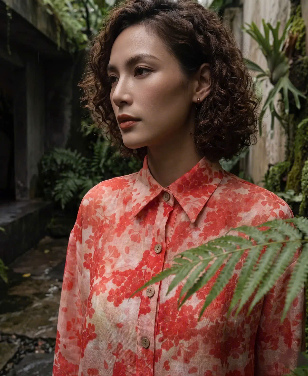 Áo Sơ Mi Dáng Rộng Oversize Gai Xanh Ramie Thanh Minh Top175 Thời trang Hity