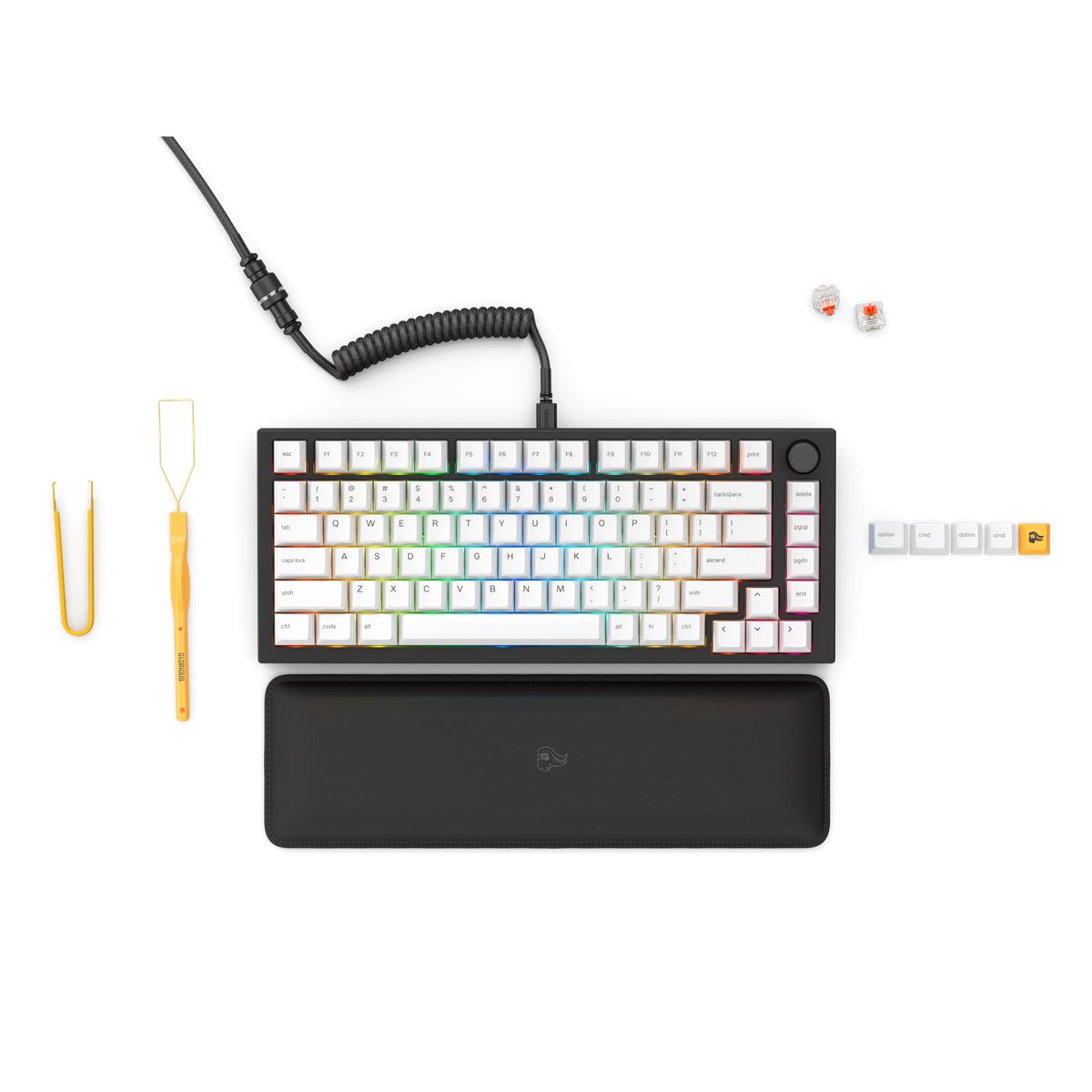 Bàn phím cơ custom Glorious GMMK PRO RGB Black Slate - Hàng Chính Hãng