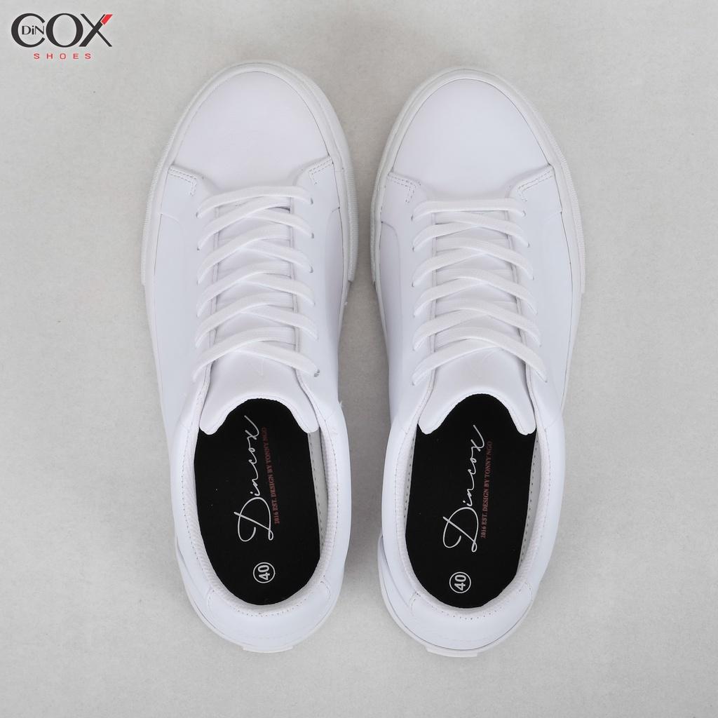 Giày Sneaker Da Unisex DINCOX D20 White Năng Động Cá Tính