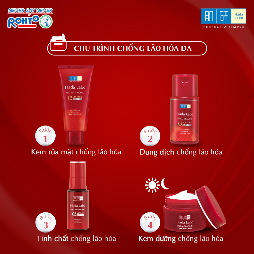 Kem dưỡng chuyên biệt chống lão hóa Hada Labo Pro Anti Aging α Lifting Cream