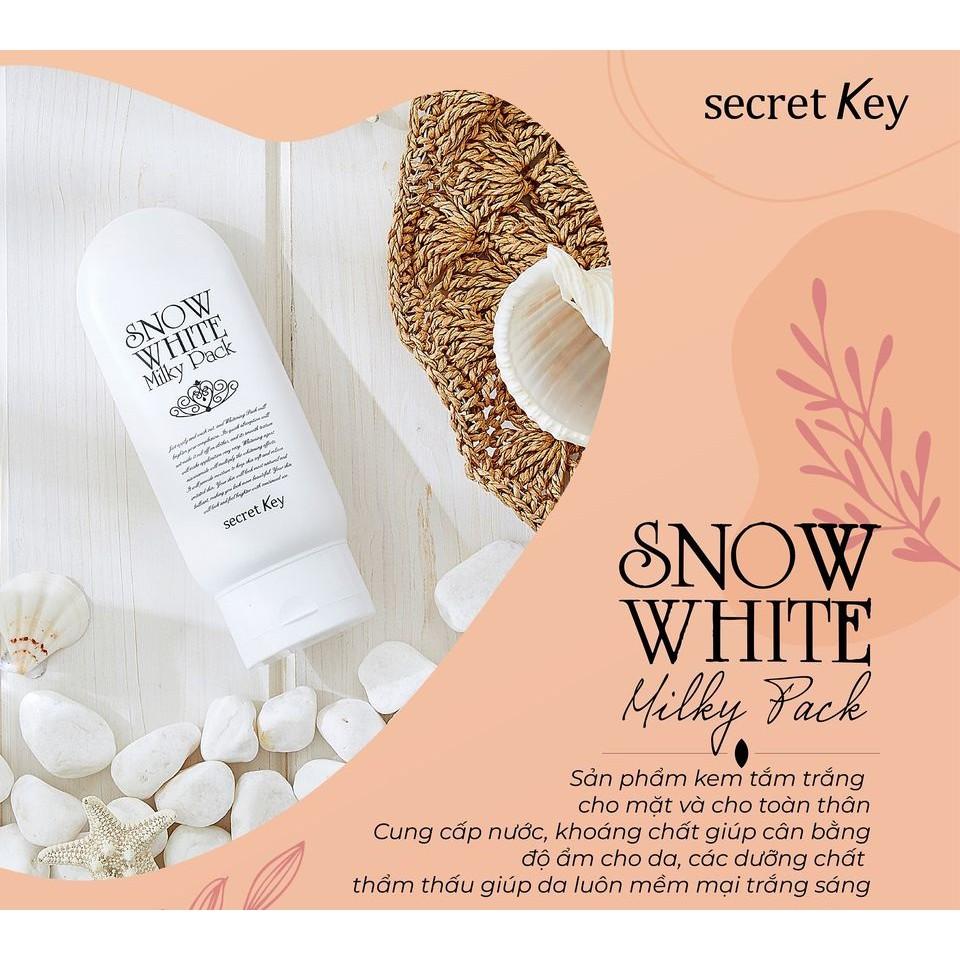 Kem Ủ Trắng Secret Key Snow White Milky Pack (200ml)