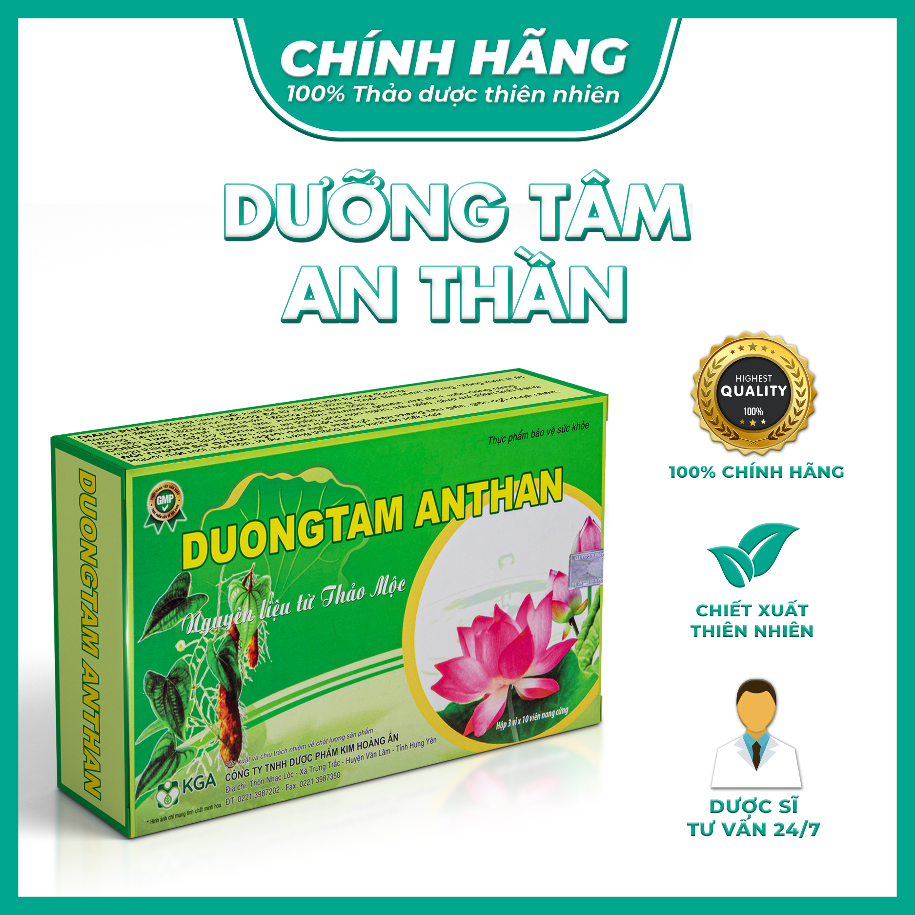 DƯỠNG TÂM AN THẦN - NĂNG ĐỘNG - GIÚP NGỦ NGON, HỖ TRỢ SUY NHƯỢC THẦN KINH