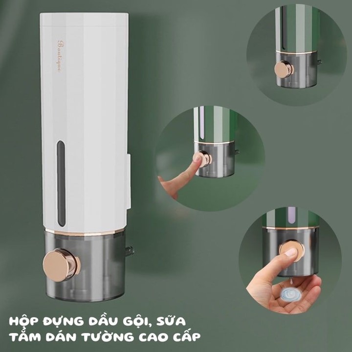 Hộp đựng nước rửa tay, sữa tắm, dầu gội, dán tường tiện lợi, lấy xà phòng trong một lần bấm