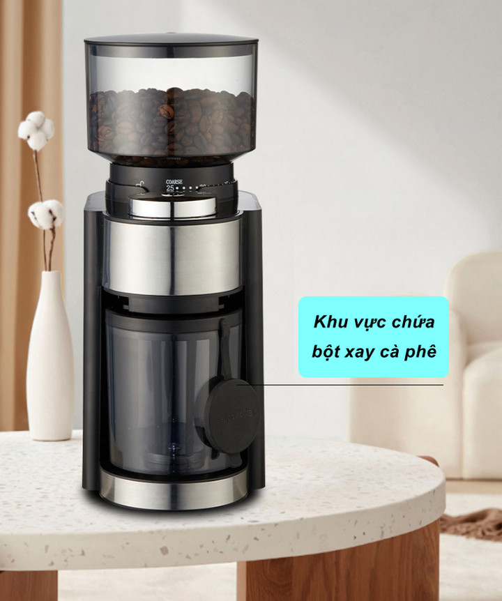 Máy Xay Hạt Cà Phê HB-583 SUS420 Cao Cấp - Home Decor Furniture