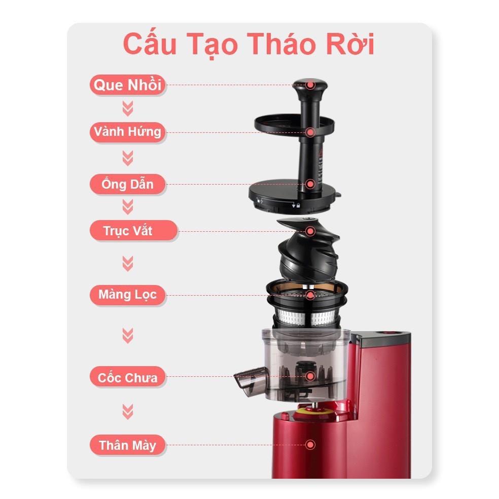 Máy Ép Trái Cây Hoa Quả Tốc Độ Chậm SAVTM JE-07 Tiện Dụng - King