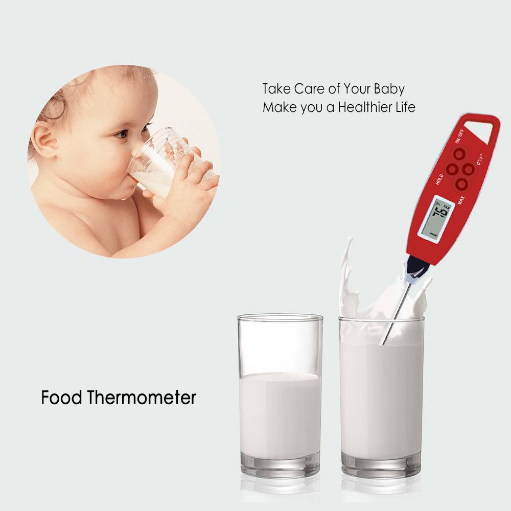 Nhiệt kế thực phẩm nhà bếp khi nấu ăn ngoài trời, BBQ, không thấm nước