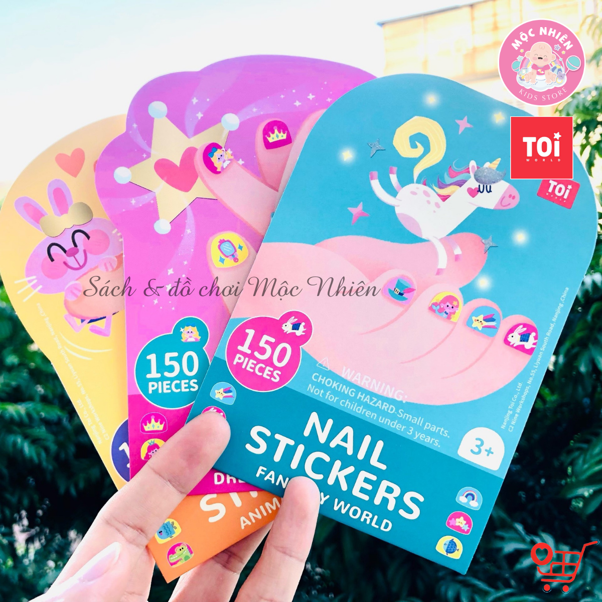 Đồ chơi Dán Móng Tay và Hình Xăm Nail Stickers and Tatoos Chính hãng TOI - Dành cho bé từ 3 tuổi+