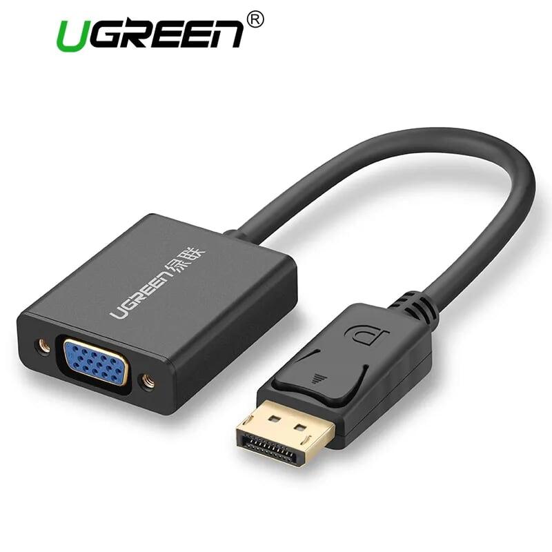 Ugreen UG20415DP109TK Màu Đen Cáp chuyển đổi DisplayPort sang VGA Full HD cao cấ - HÀNG CHÍNH HÃNG