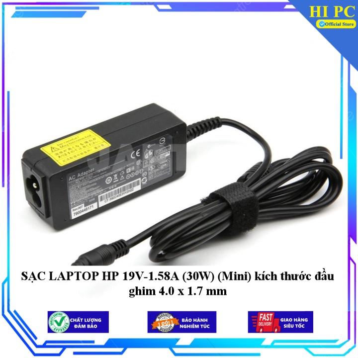 SẠC LAPTOP HP 19V-1.58A kích thước đầu ghim 4.0 x 1.7 mm - Kèm Dây nguồn - Hàng Nhập Khẩu
