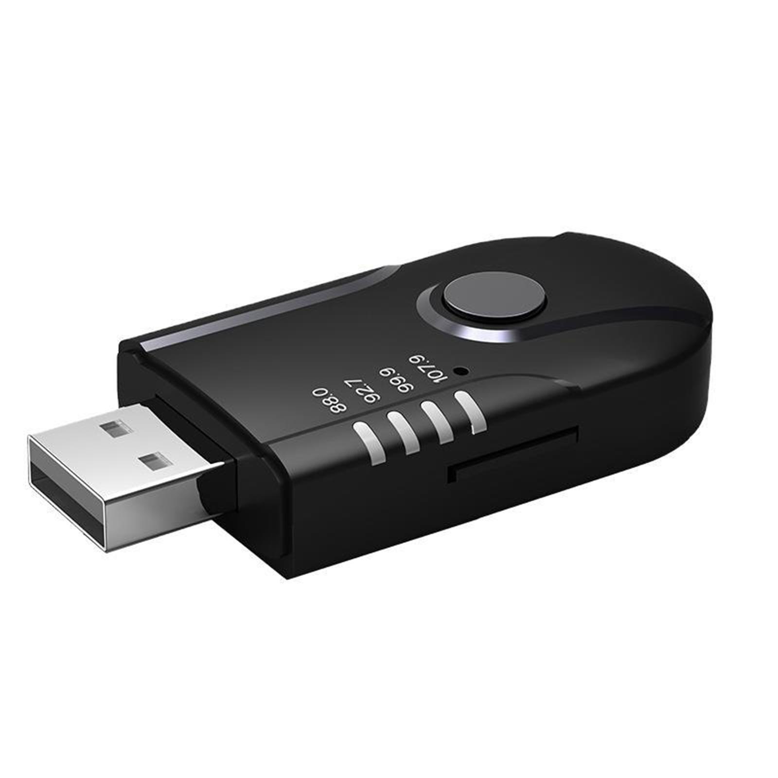 USB Bluetooth Adapter Music Player Mini FM Receiver for AUX PC