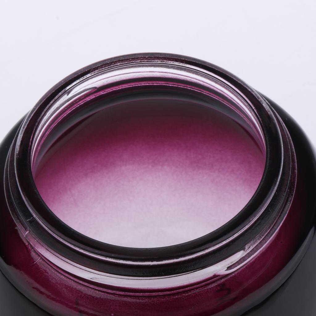 2Pcs 120g Glass Mask Jar Cream Containers Cosmetic Empty Can Sample Bottle - Purple Gradient Bottle Body - Refillable/Reusable