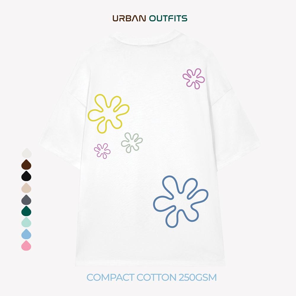 Áo Thun Tay Lỡ Form Rộng URBAN OUTFITS ATO170 Local Brand In Hoa ver 2.0 Chất Vải 95% Compact Cotton 250GSM Dầy