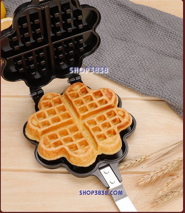 Khuôn Làm Bánh Waffle Trái Tim Chống Dính Nướng ( Loại Đổ Ra Bánh Dày ) Hàng VNCLC