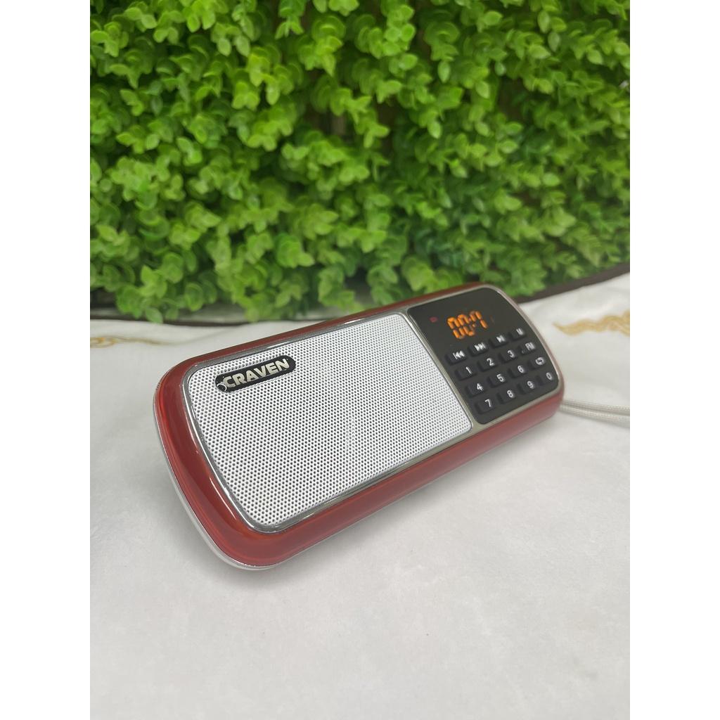 Loa Đài Craven CR-39 Pin Siêu Khoẻ,Nghe Pháp,Bé Học Tiếng Anh,USB,Thẻ Nhớ,Đài Radio. Độ Bền Cực Cao,Bảo Hành 12 Tháng