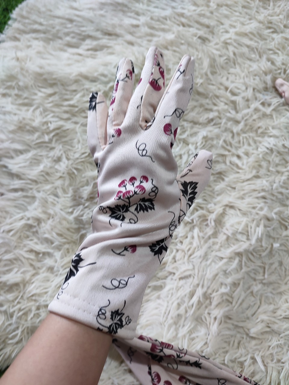Lố 10 Cái Bao / găng tay Nữ chất liệu vải cotton chống nắng