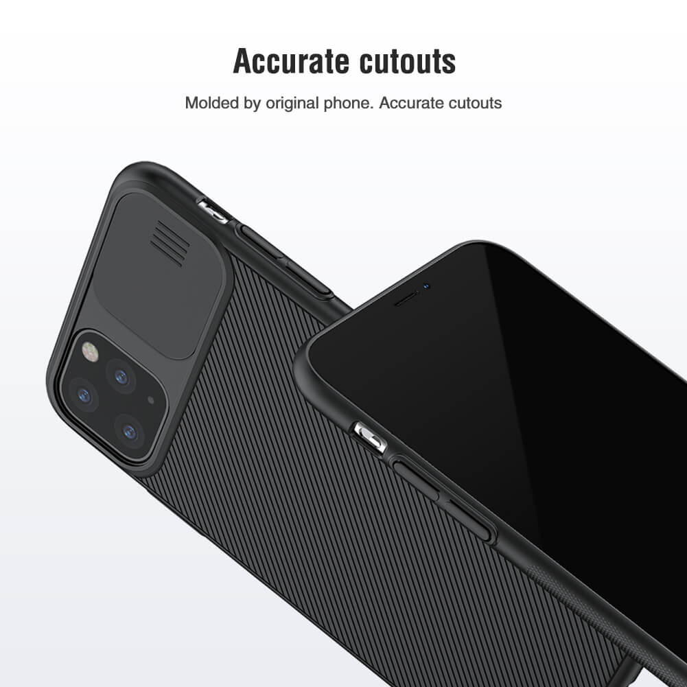 Ốp lưng chống sốc bảo vệ Camera cho iPhone 11 Pro Max (6.5 inch) hiệu Nillkin Camshield (chống sốc cực tốt, chất liệu cao cấp, có khung & nắp đậy bảo vệ Camera) - Hàng chính hãng