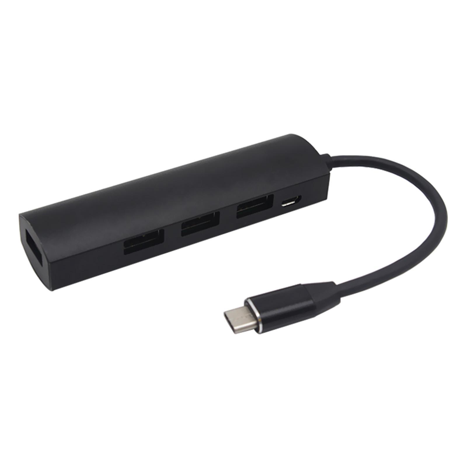 USB Type-C Hub Connectors USB 3.0 2.0 Adapter Cable for MacBook Black