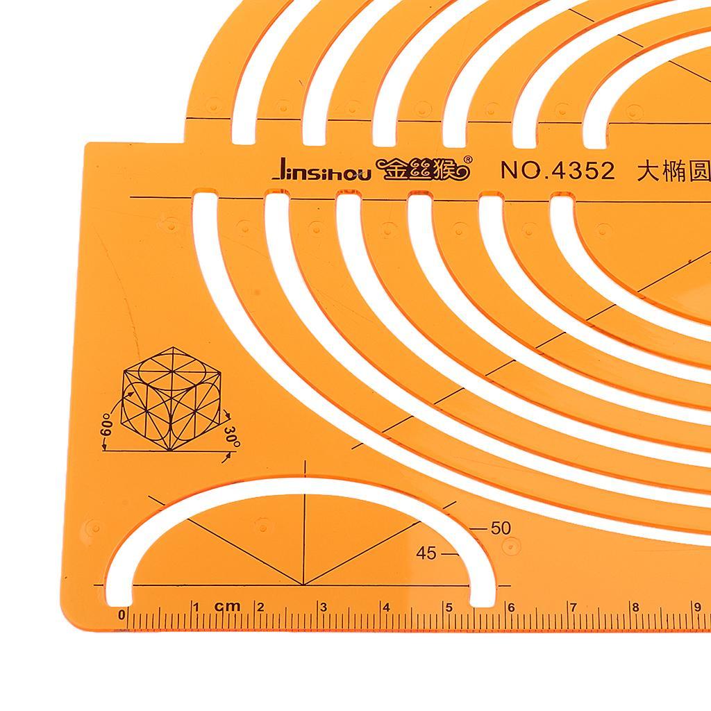 Drafting Drawing Tools Ruler Geometric Template School Stationery