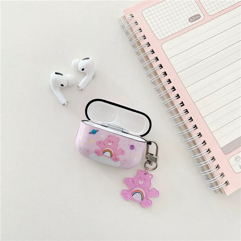 Vỏ Case Airpods Pro 3 2 1 vỏ đựng Airpod Gấu Ngủ bảo vệ tai nghe không dây bluetooth - Jerry Shop