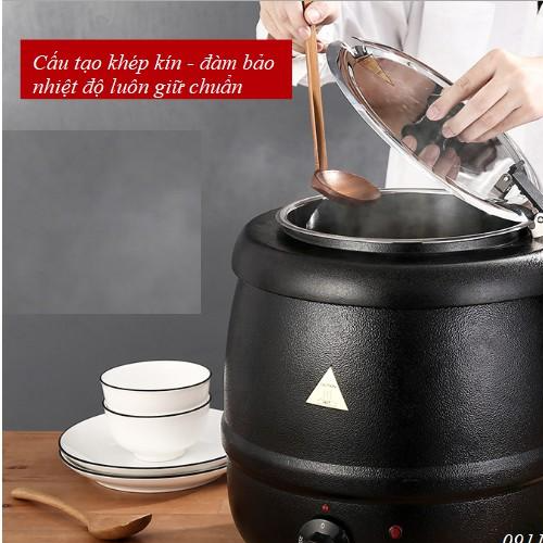 Nồi ủ trân châu - nồi nấu súp - nồi giữ nhiệt cho thức ăn chất liệu lõi inox ( vỏ gang - vỏ nhựa