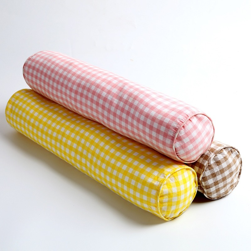 Nguyên Chất Cotton Kẻ Sọc Giường Cho Bé Ốp Lưng Nhà Phòng Ngủ Ghế Sofa Đệm Sơ Sinh Cho Bé Ngủ Tròn Dài Gối - one