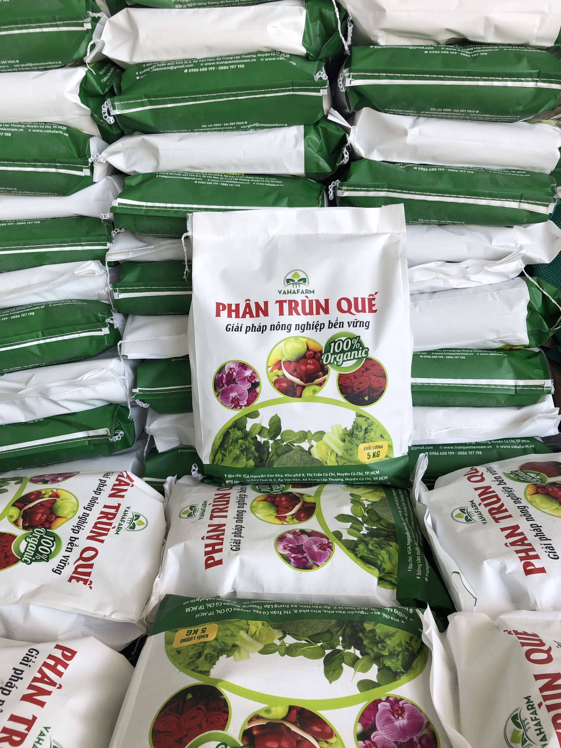 PHÂN TRÙN QUẾ GIẢM ẨM VAHAFARM BAO (5KG)