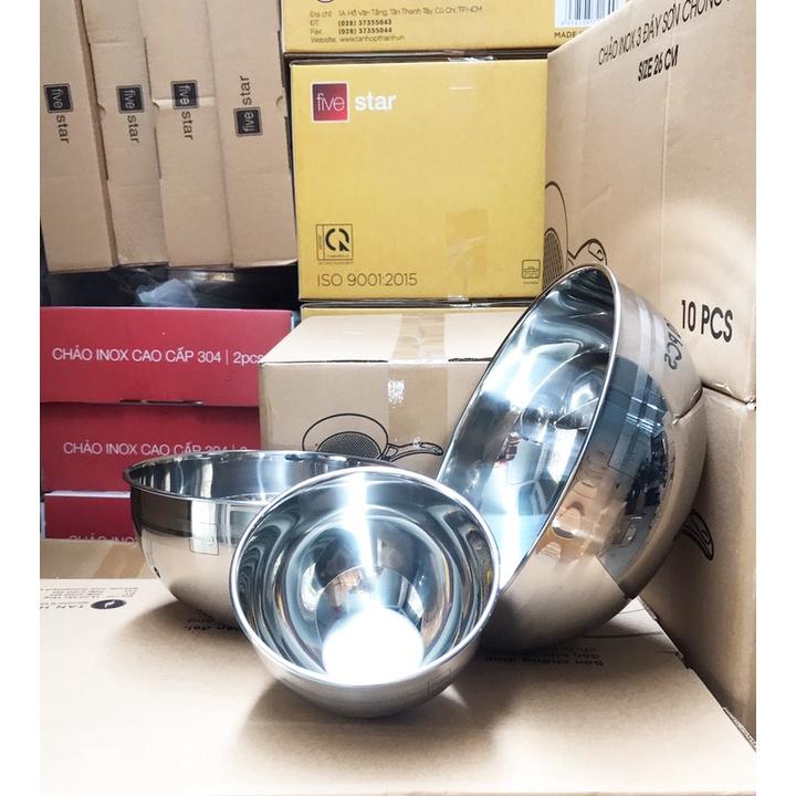 Bộ tô trộn Inox 304 FIVESTAR 3 món xuất Nhật FSTT001