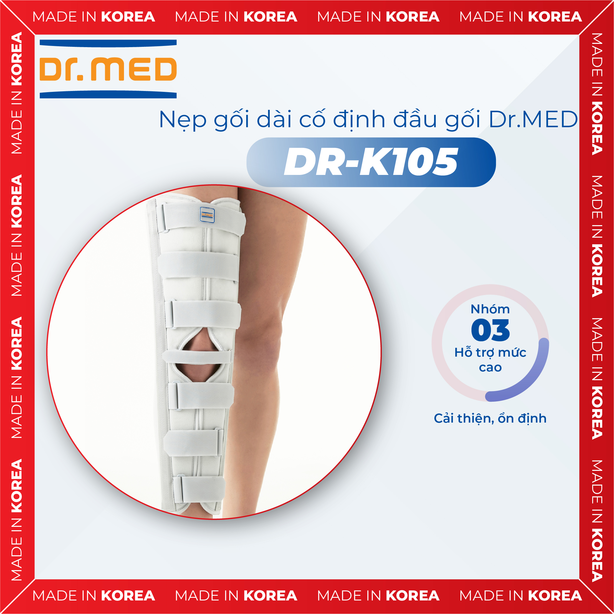 Nẹp gối dài Dr.MED DR-K105