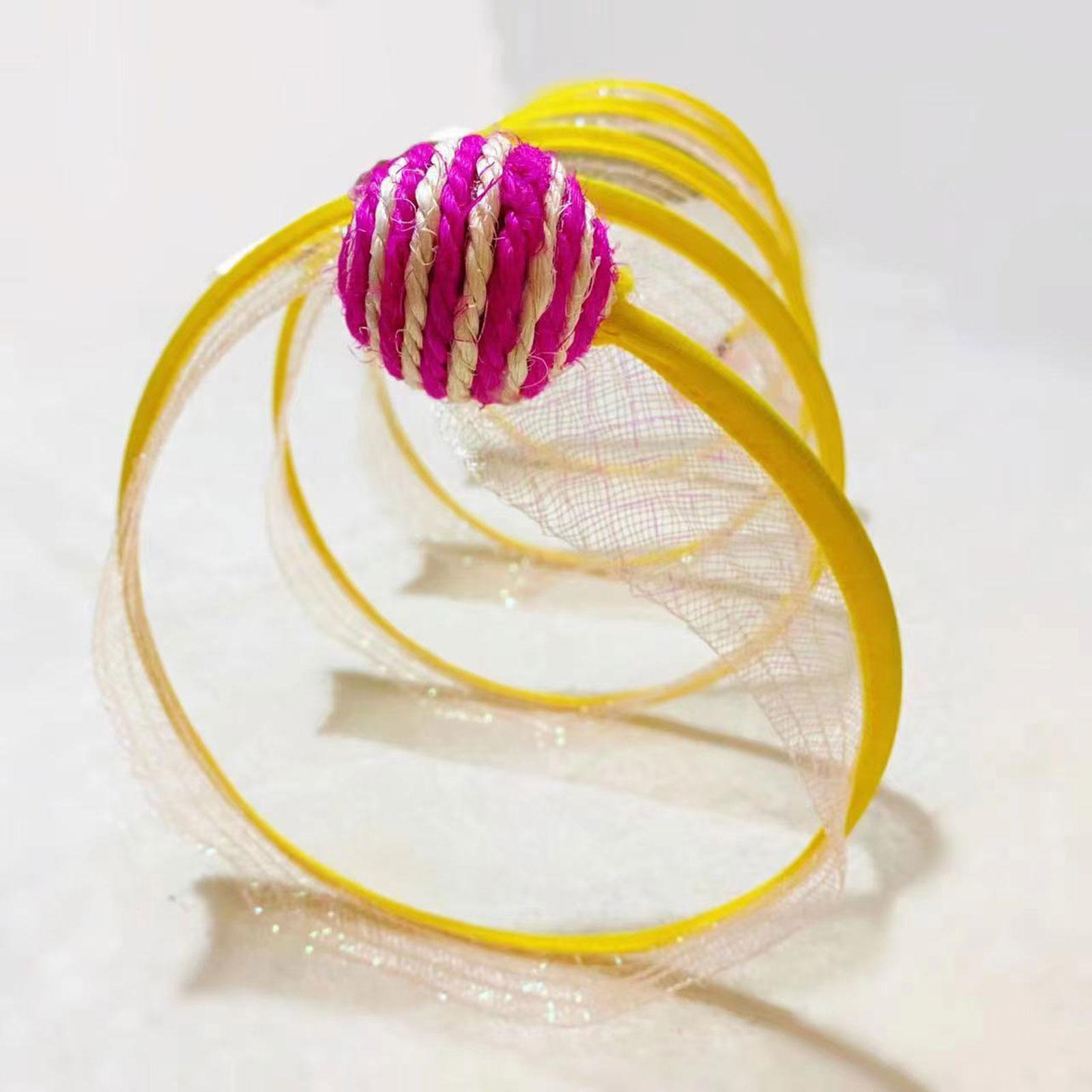 Cat Tunnel Toy Collapsible with Bell Feather Cat Toys for Small Animals Play