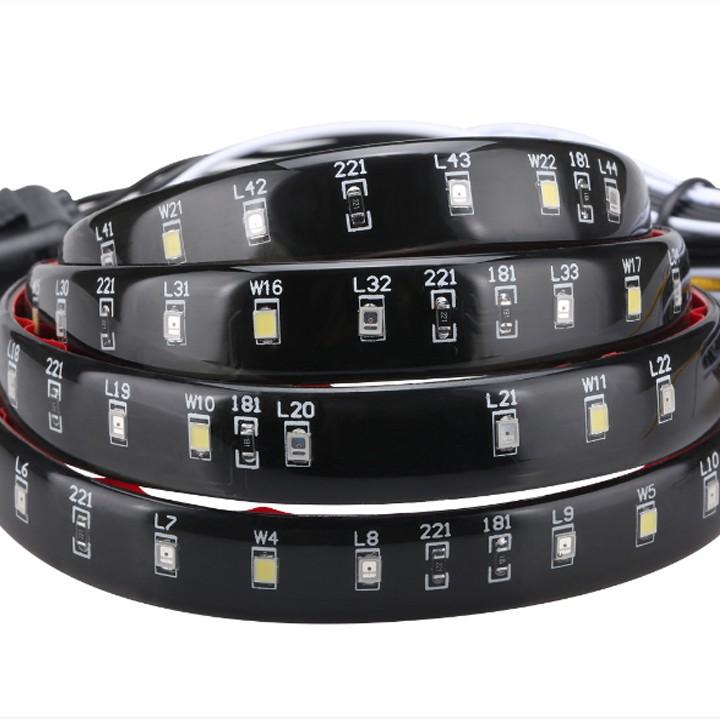 Dây Đèn Led Dán Đuôi Xe Ô Tô 4Pin-2835 Led Làm Đèn Hậu Kiêm Đèn Xi Nhan - Hot