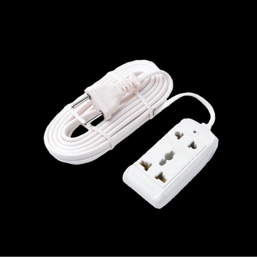 Ổ Cắm 2 Lỗ 2 Chạc Và 3 Chạc, Ổ Cắm Điện Thông Minh Dây Nối Dài 2m, An Toàn,Tiện Dụng Trong Gia Đình. TakyHome 8608