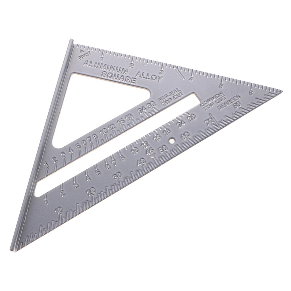 7 "Nhôm Tam Giác Thước Vuông Tốc Độ Thợ Mộc Khung Viền Bằng Dụng Cụ Đo