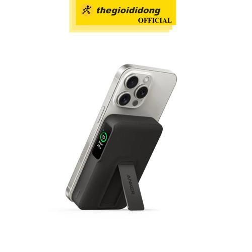 Pin sạc dự phòng 10000mAh không dây Magnetic Qi2 Type C PD 27W Anker MagGo A1654 - Hàng chính hãng