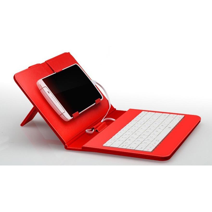 Bàn phím chơi game, Bao da bàn phím kèm chuột có dây sử dụng cho điện thoại, ipad, máy tính bảng... Kết nối OTG
