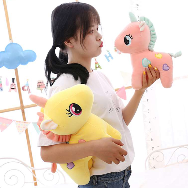 Gấu Bông Ngựa Pony (40 Cm) Gb18 (Màu Vàng)