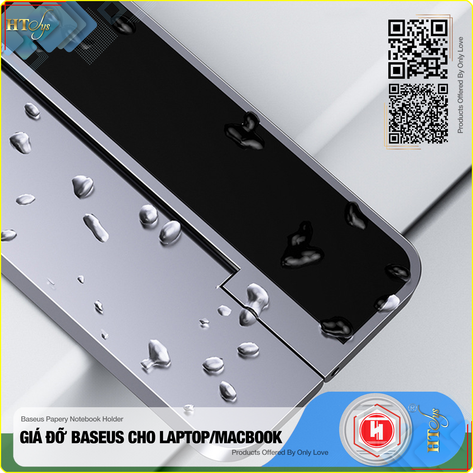 Đế tản nhiệt dạng xếp, siêu mỏng Baseus Papery Notebook Holder dùng cho cho Macbook/ Laptop