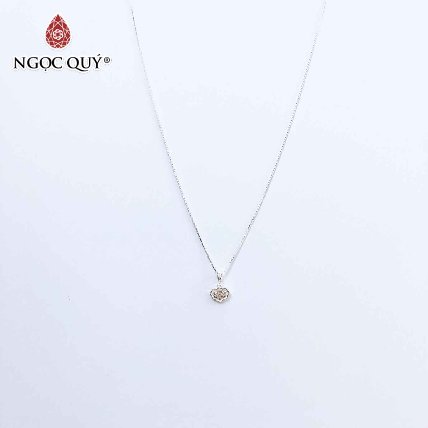 Dây chuyền bạc mặt khóa như ý - Ngọc Quý Gemstones