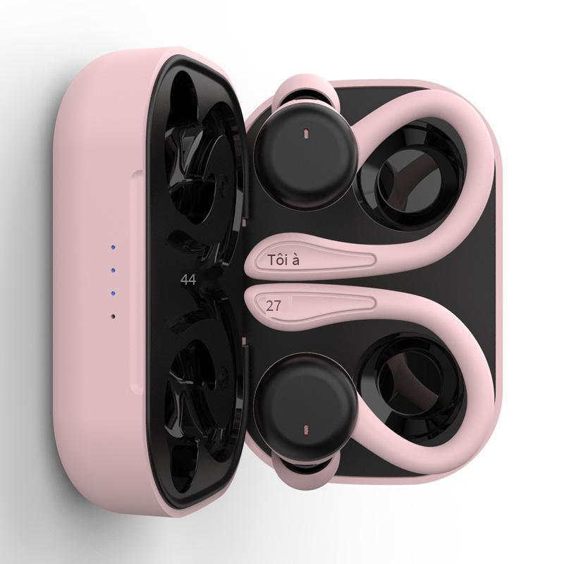 Khuyến mại tai nghe Bluetooth dung lượng lớn móc tai thể thao mới chạy chống nước tws trong tai tai nghe không dây thực sự T40