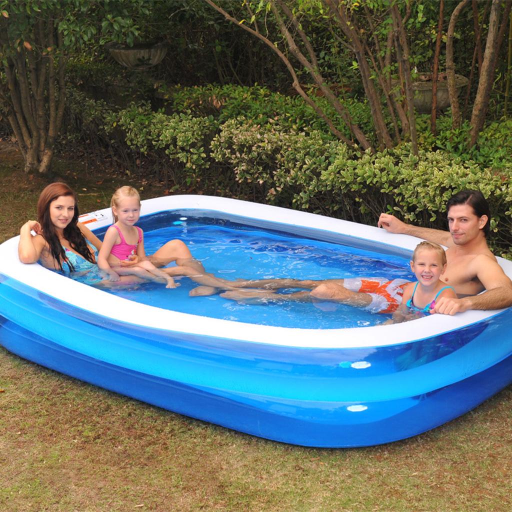 Inflatable Pool Blow up Kids Swimming Pool for Family Garden Backyard
