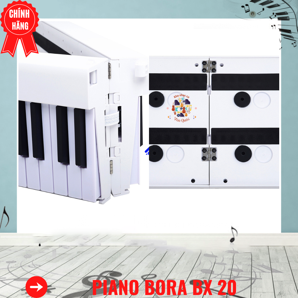 Đàn Piano Điện Bora BX 20 Gấp Gọn -88 Phím Nặng Cảm Lực - Kết Nối Bluetooth + Chân Đàn