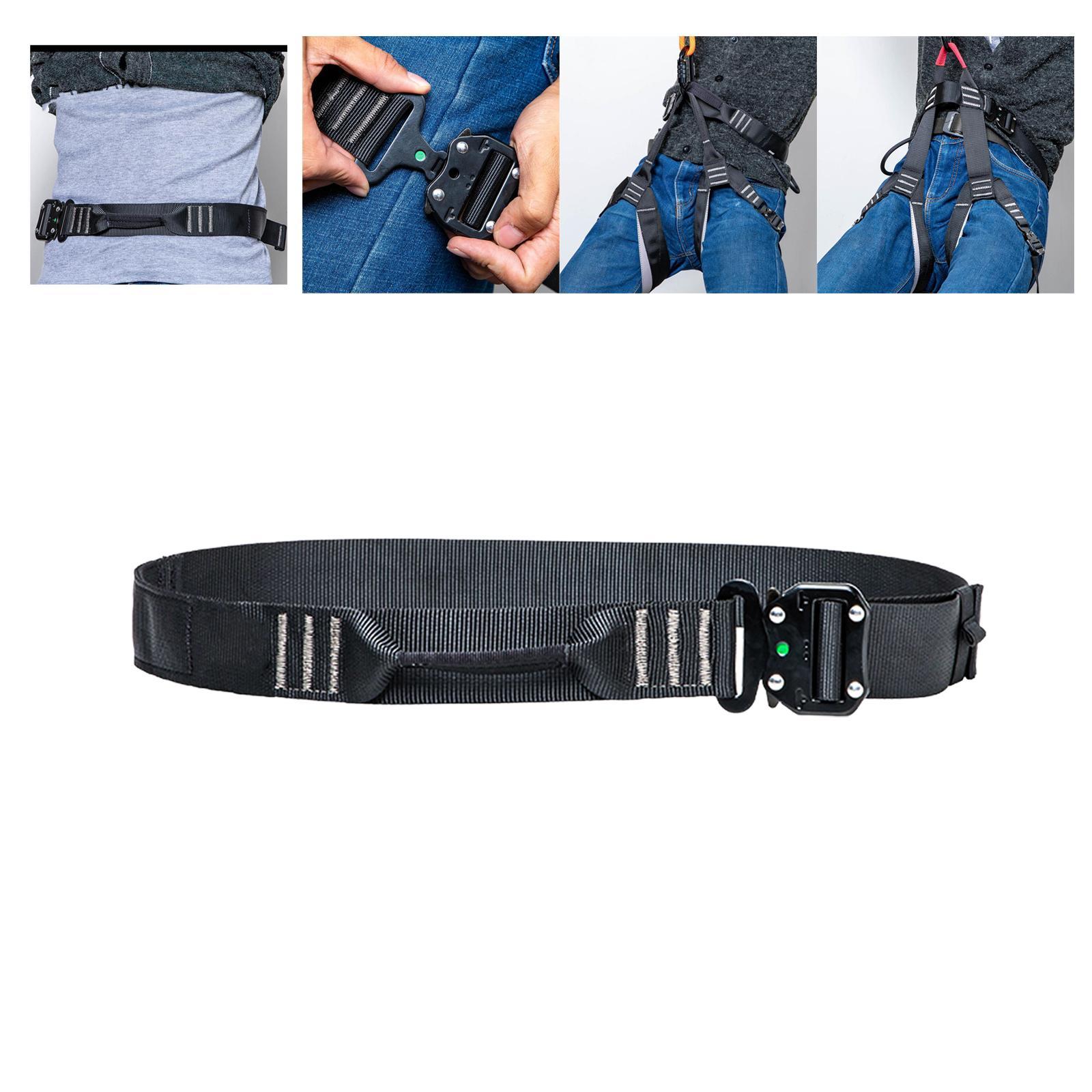 Waist Safety Harness Belaying Descender Professional for Tree Women Men