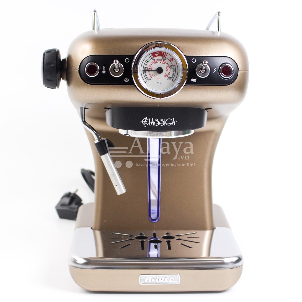 Máy pha cà phê Ariete Espresso Mod 1389 cổ điển 0.9l - Italia - Hàng Chính Hãng